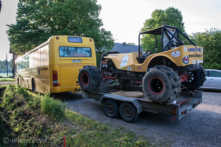 På väg till båten