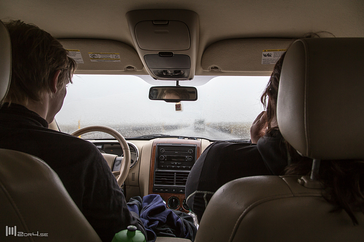 På väg till tävlingsområdet