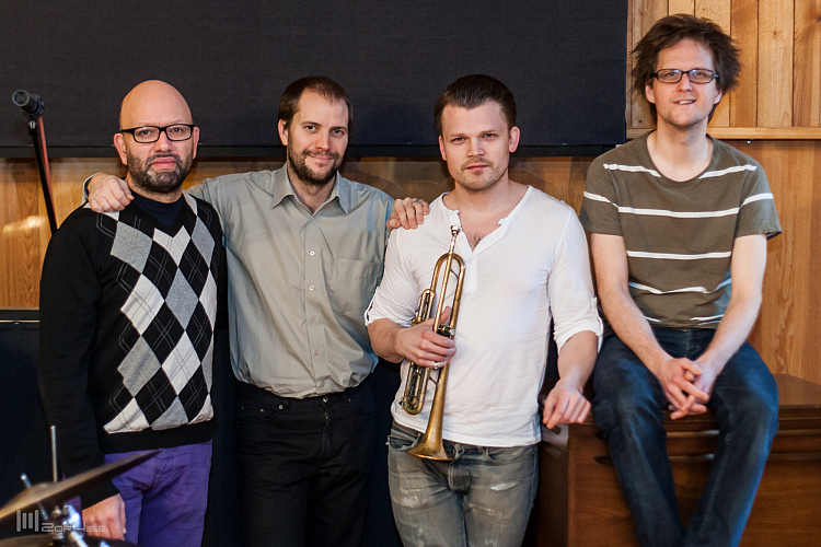 Trinity Skivinspelning.
Ali Djeridi, Daniel Lantz, Karl Olandersson och Andreas Hellkvist.