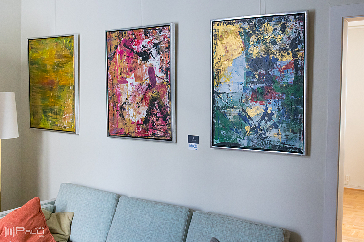 Anneli Särnblad Pedersons konst på sveriges residens i Reykjavik