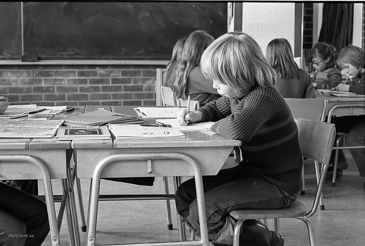 Kvarngärdesskolan i Uppsala 21 april 1977