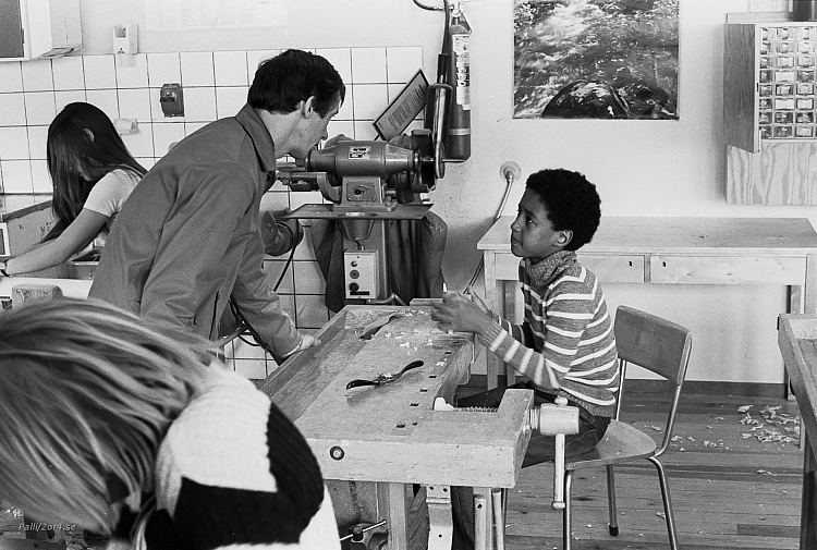 Kvarngärdesskolan i Uppsala, april 1977