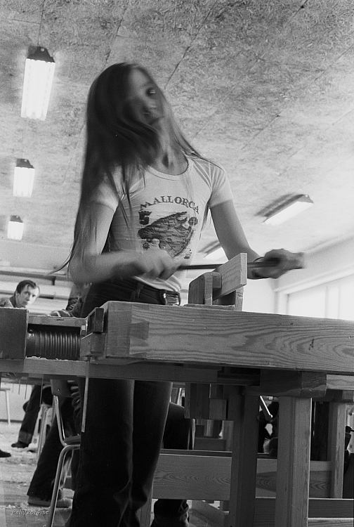 Kvarngärdesskolan i Uppsala, april 1977