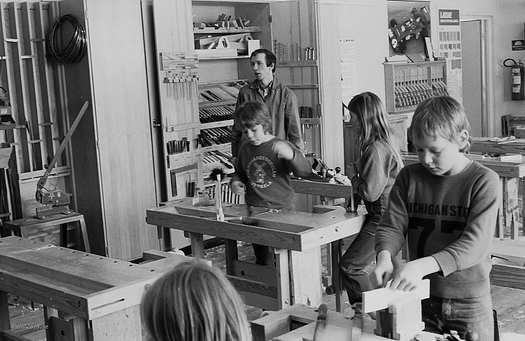 Kvarngärdesskolan i Uppsala, april 1977