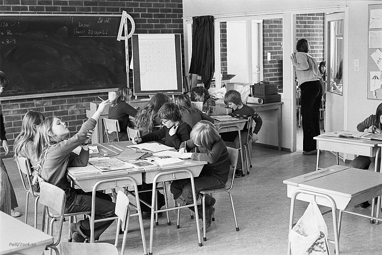 Kvarngärdesskolan i Uppsala 21 april 1977