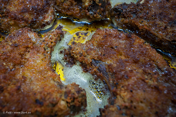 På väg till ugnen.