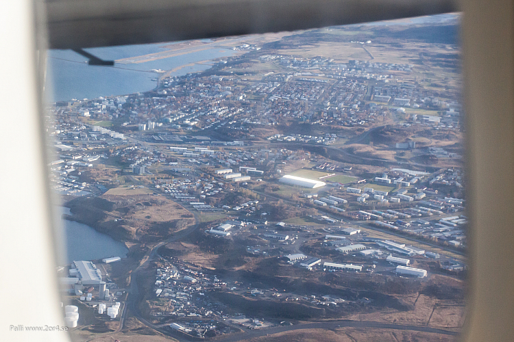 Landning på Akureyri