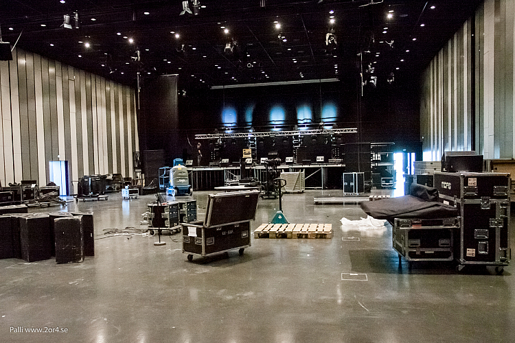 Förberedelser för rockkonsert