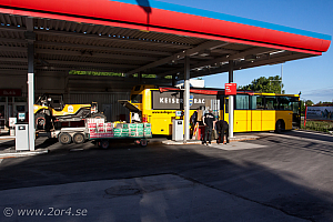 På väg till båten