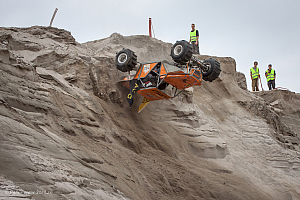 Martin Michaelsen in his crash in track 2
