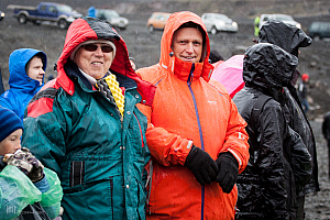 Farbror Doddi och faster Sigga i publiken