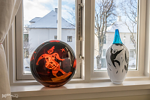 Rolf Sinnemarks konst på sveriges residens i Reykjavik