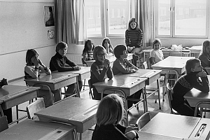 Kvarngärdesskolan i Uppsala 21 april 1977