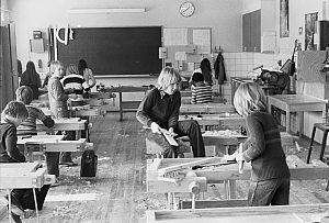 Kvarngärdesskolan i Uppsala, april 1977