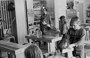 Kvarngärdesskolan i Uppsala, april 1977