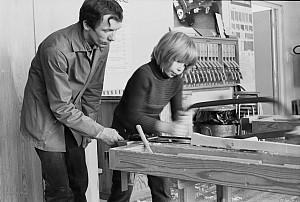 Kvarngärdesskolan i Uppsala, april 1977