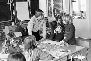 Kvarngärdesskolan i Uppsala 21 april 1977