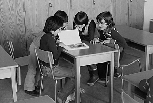 Kvarngärdesskolan i Uppsala, april 1977