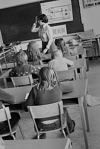 Kvarngärdesskolan i Uppsala, april 1977