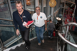 Tävlingsgeneralen Anders Nordsedt, även ordförande i SMK Uppslala och bitädande tävlingsledare Hans Thorszelius