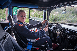 Det var varmt, men Marie Wallin var glad trots det!