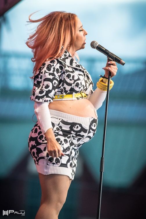 Linda Pritschard och son.