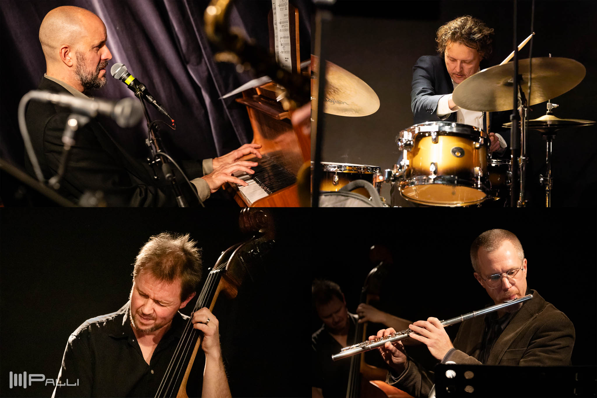 Daniel Lantz – piano och sångRoger Nordling – tenorsax och flöjtErik Ojala – kontrabasDaniel Olsson – trummor.27 november 2024.